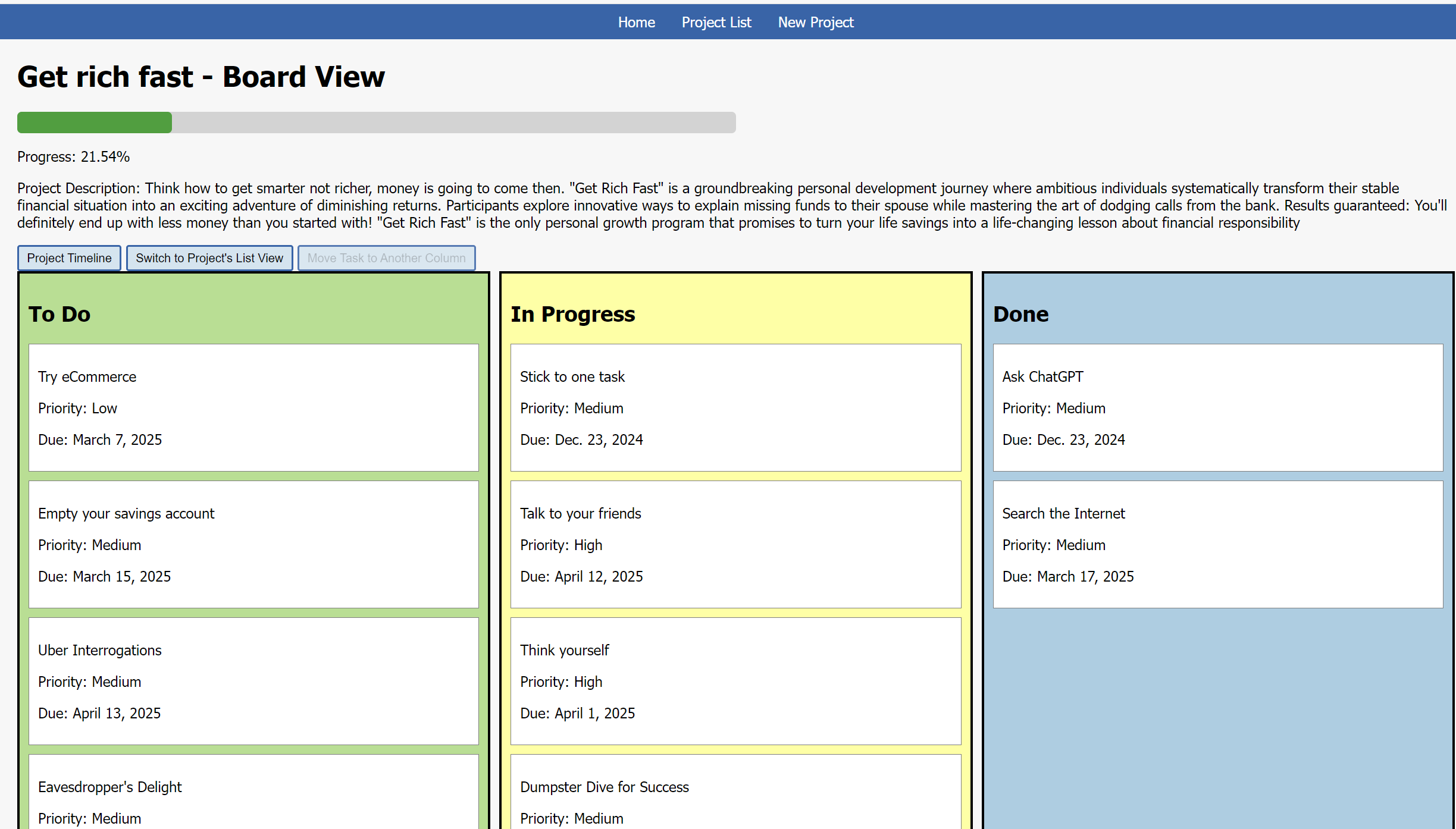 Project Management System